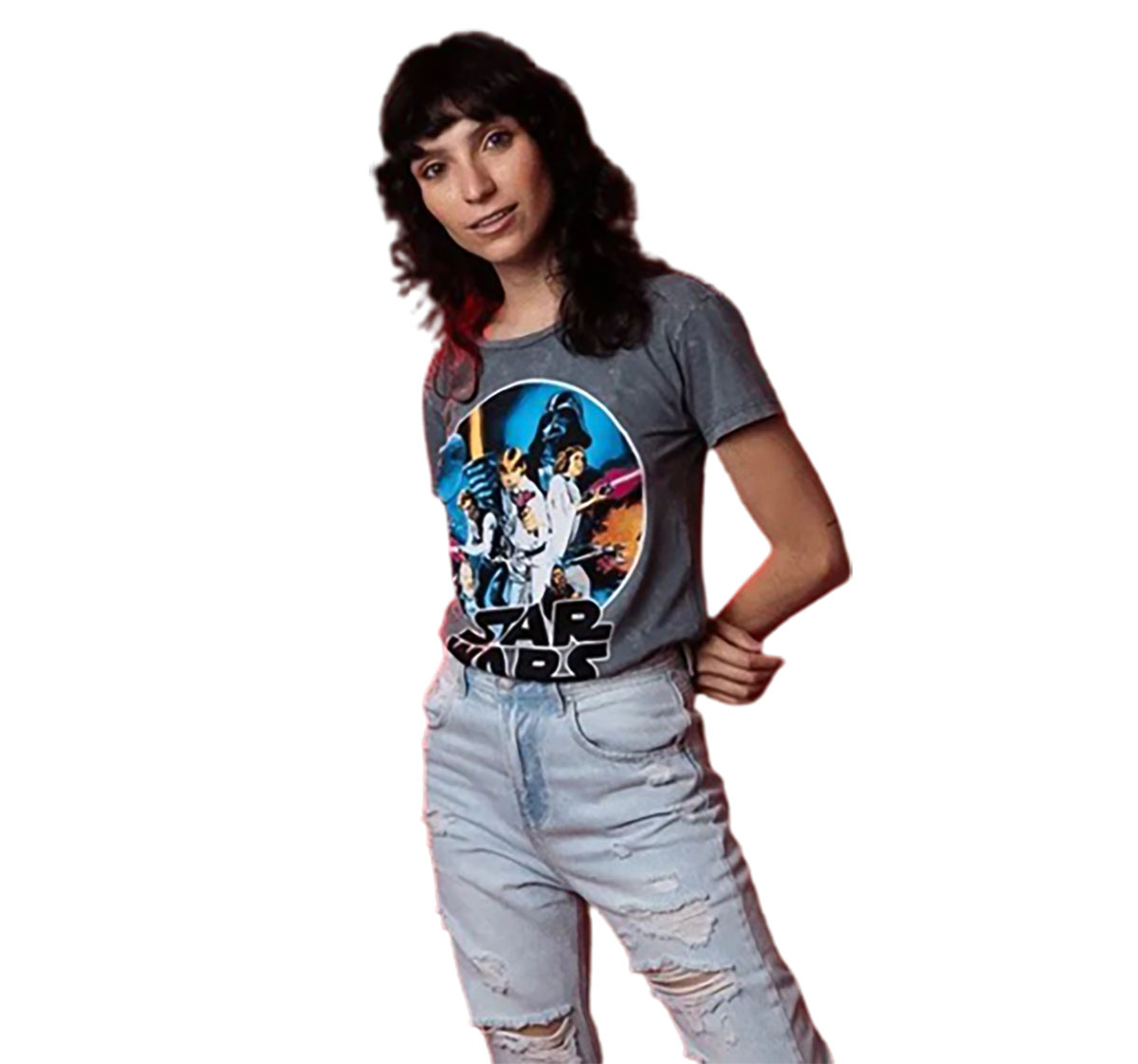 Playera Una Nueva Esperanza Mujer Mascara De Latex Star Wars