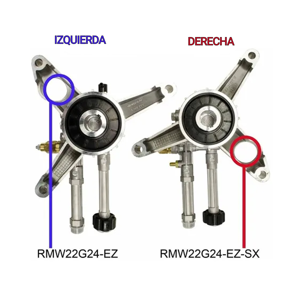 BOMBA VERTICAL (CABEZAL) PARA HIDROLAVADORA ANNOVI REVERBERI 2400 PSI RMW22G24-EZ-SX
