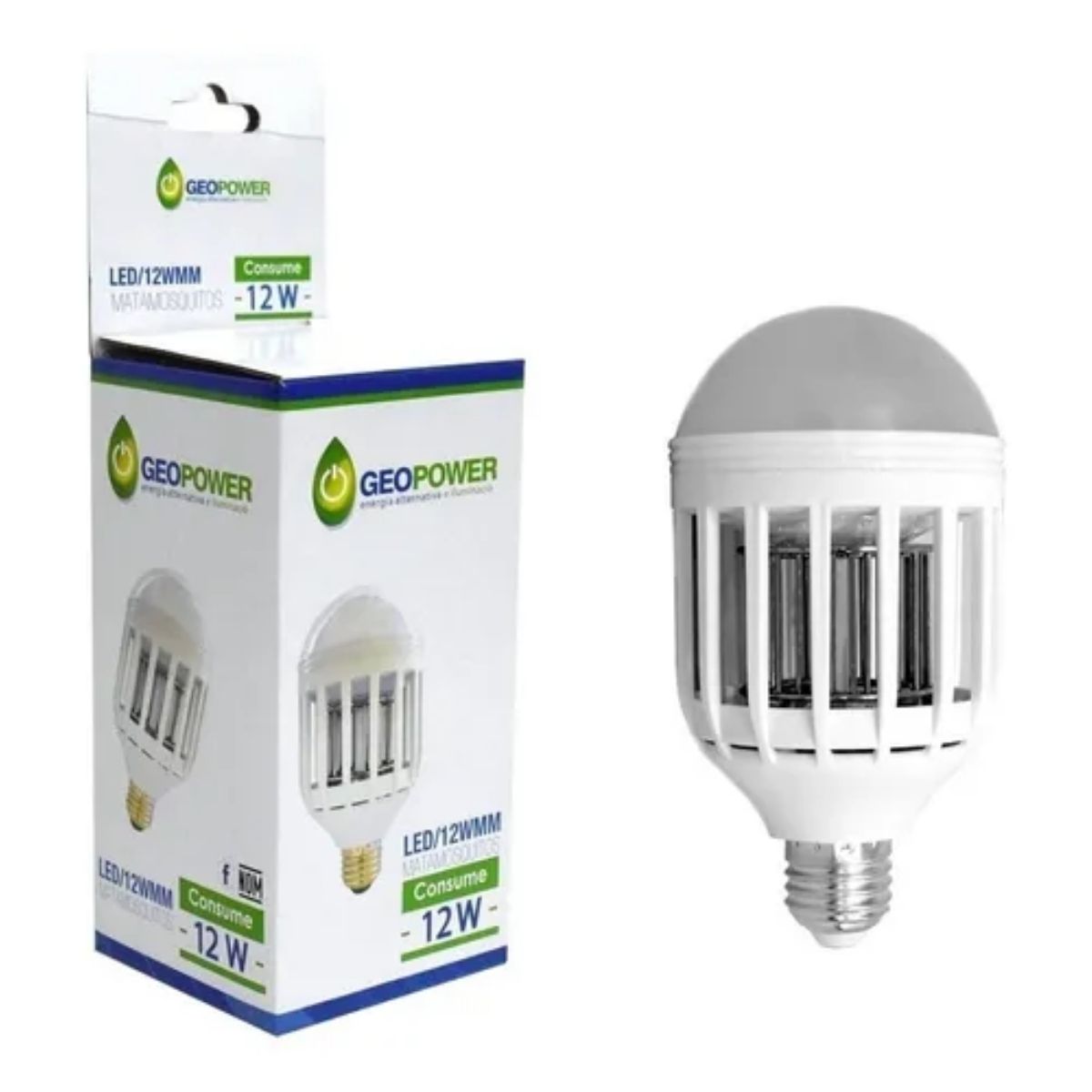 Foco Led 12w 3 En 1 Matamosquito Alta Calidad  Geopower 