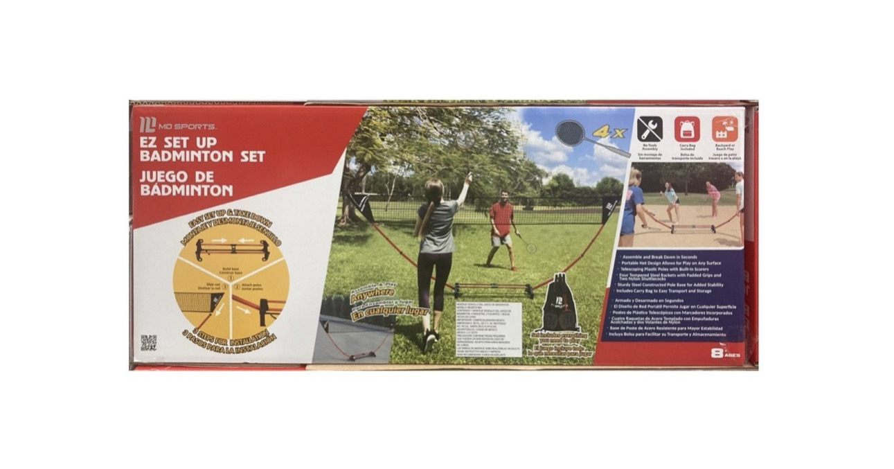 Set Juego De Badminton + Raquetas + Accesorios