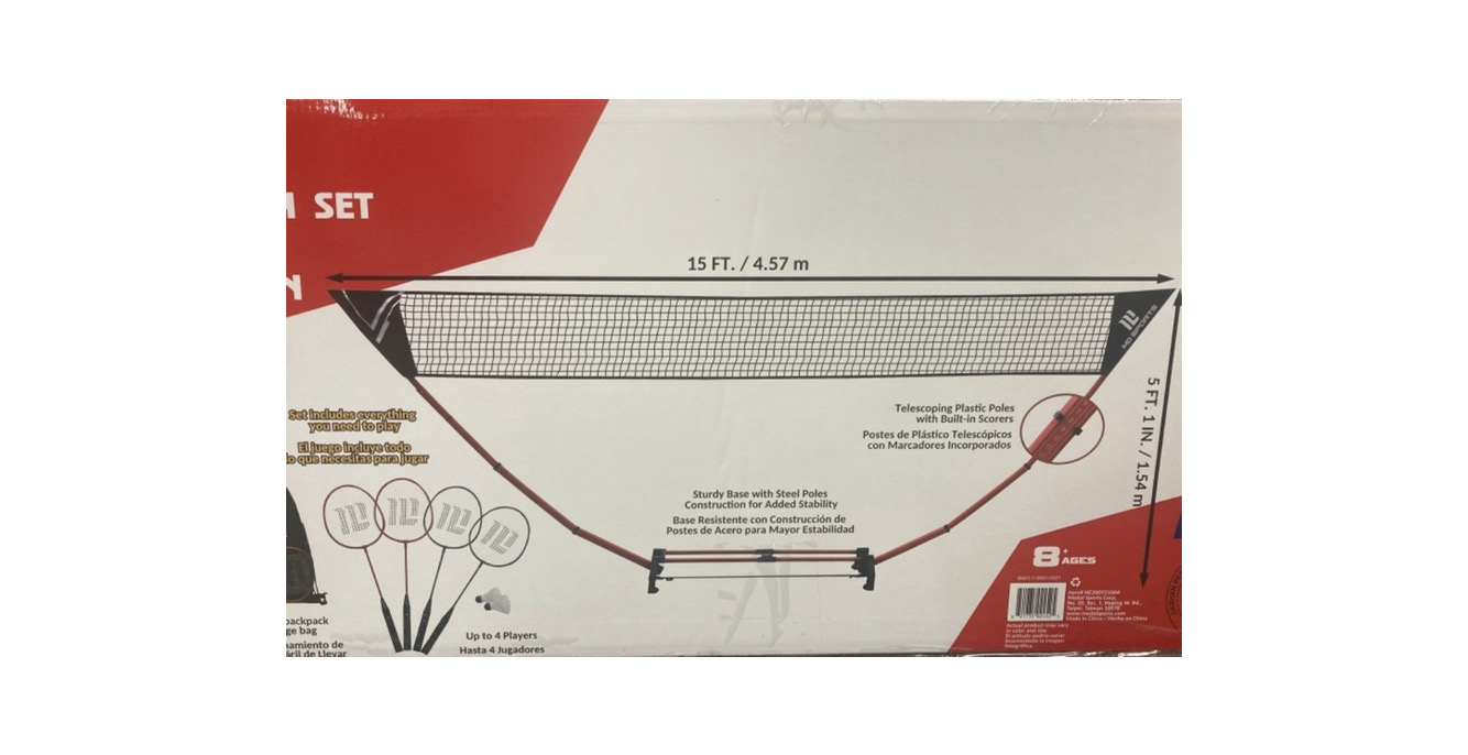 Set Juego De Badminton + Raquetas + Accesorios