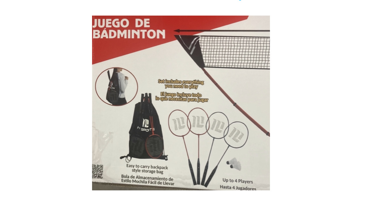Set Juego De Badminton + Raquetas + Accesorios