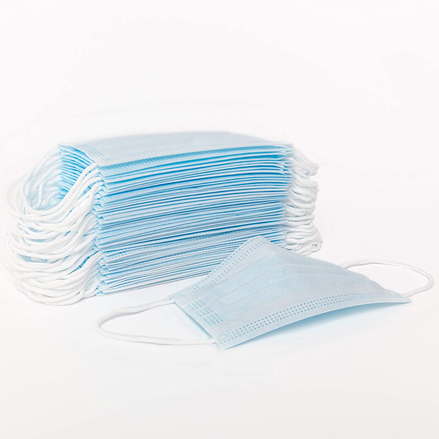 Cubrebocas Plisado Termosellado De 3 Capas Paquete De 450 Pzs