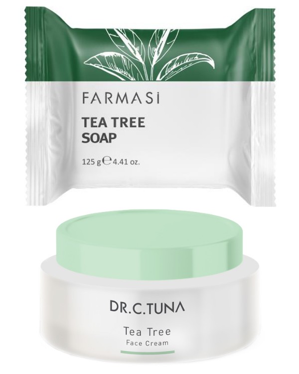 Jabón+ Crema Hidratante Tea Tree by Farmasi Piel Mixta a Grasa