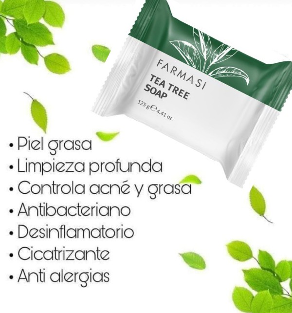 Jabón+ Crema Hidratante Tea Tree by Farmasi Piel Mixta a Grasa