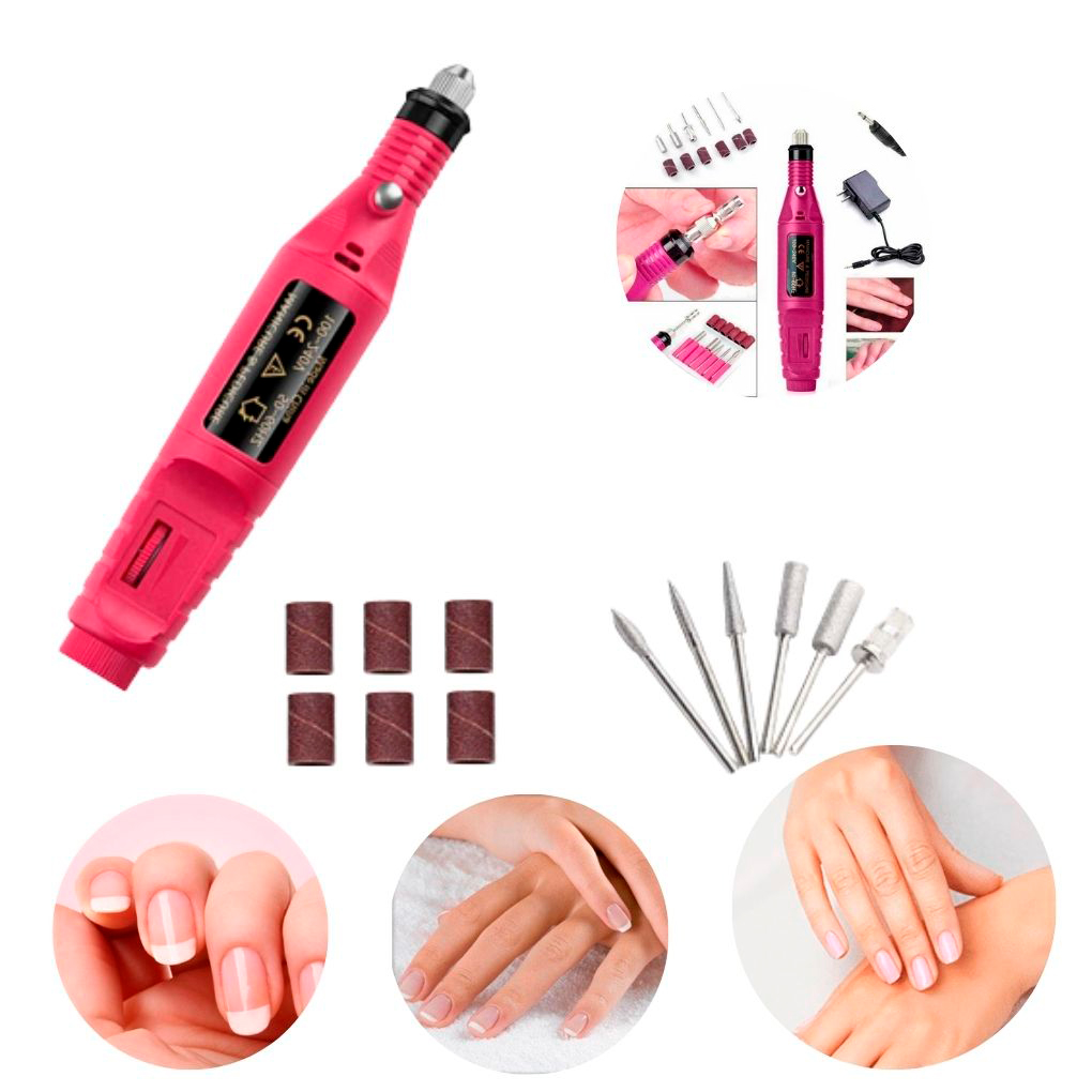  Uñas Lámpara De Secado UV Led Catarina + Pulidor Drill Esmeril Uñas + Regalo Lima de Uñas Accesorios Para Manicura Y Pedicura Kit.
