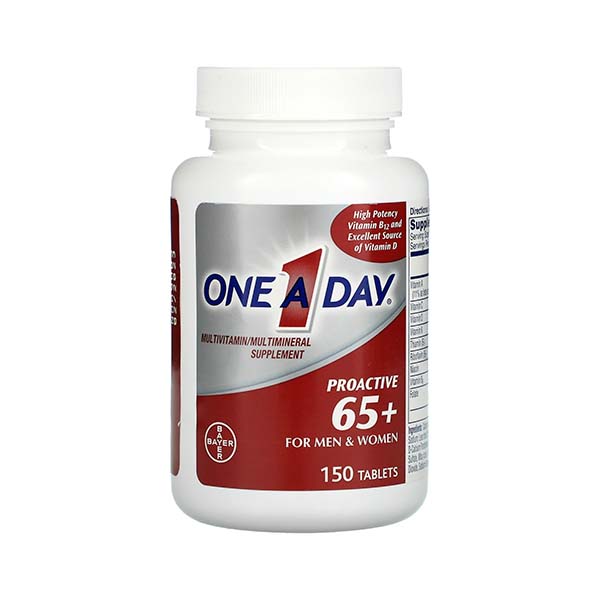 Multivitamínico One A Day Proactive 65+ Vitaminas para Adultos Mayores 150 Tab