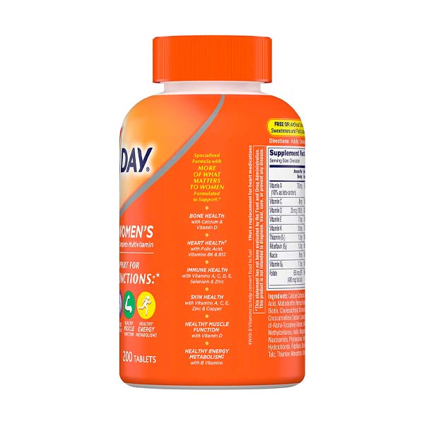 Suplemento Multivitaminico Para Mujeres One A Day Women's Complete 200 Tabletas