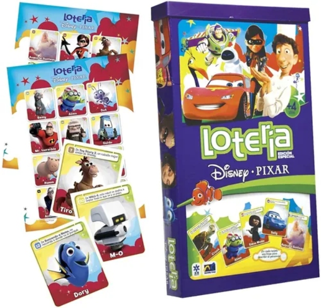 LOTERIA DISNEY PIXAR, CAJA CARTON