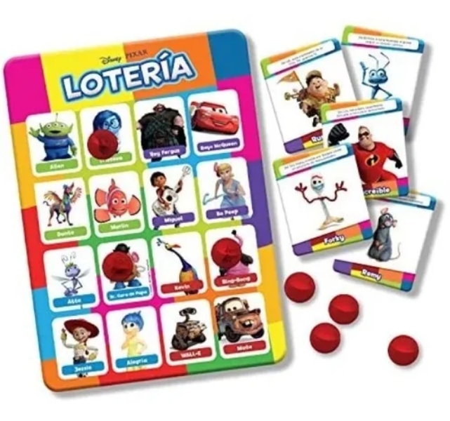 LOTERIA DISNEY PIXAR, CAJA CARTON