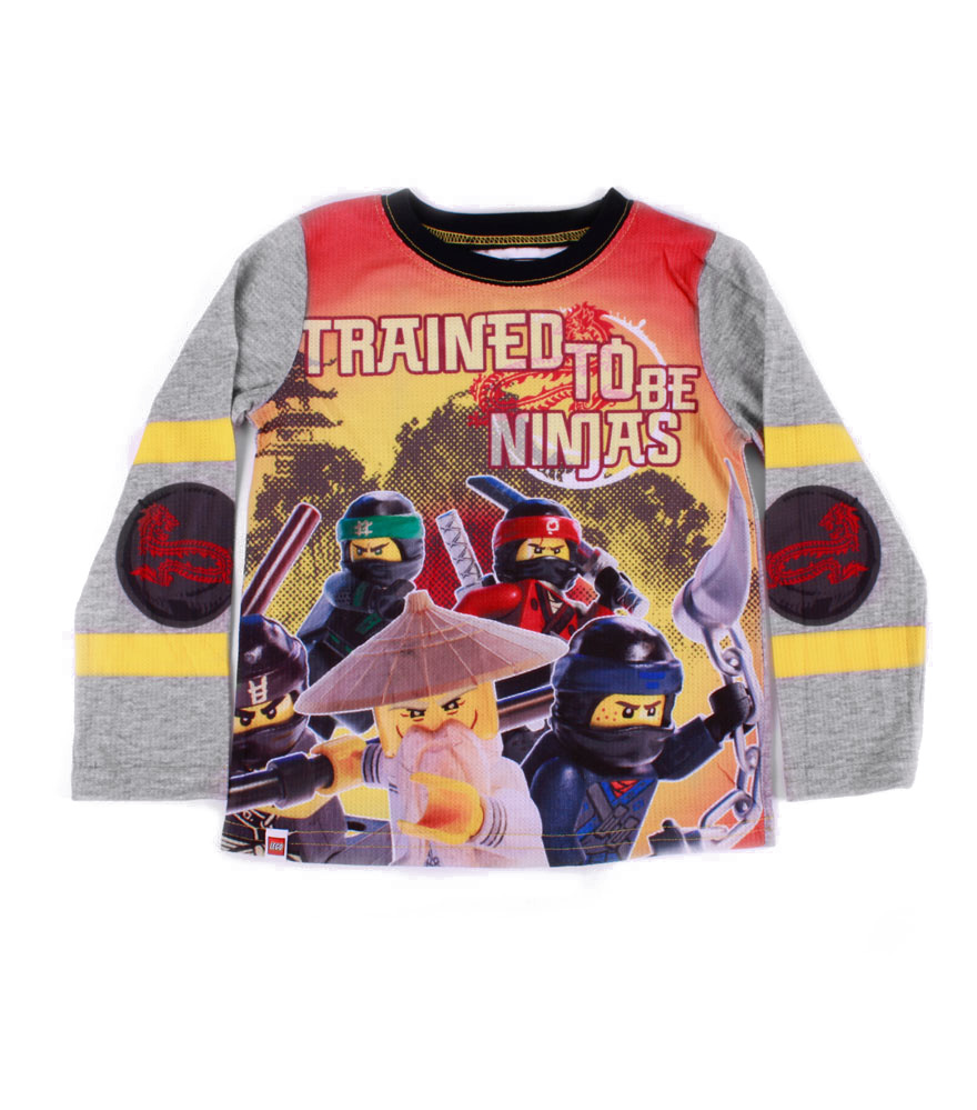 Pijama Lego Ninjago Negro Con Gris Para Niño
