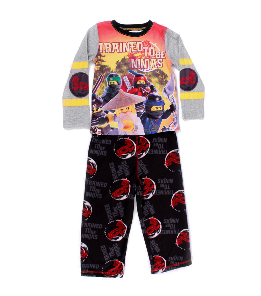 Pijama Lego Ninjago Negro Con Gris Para Niño