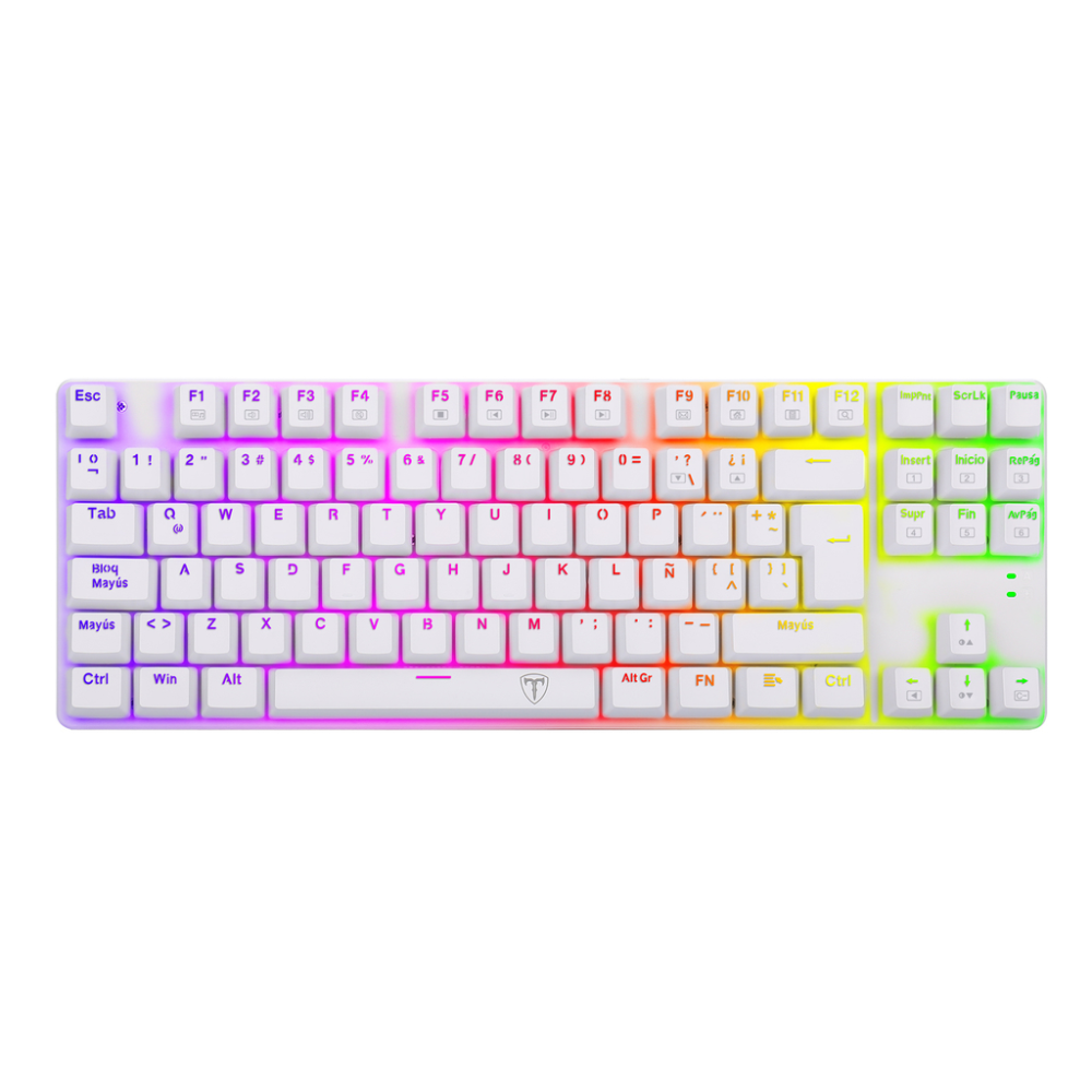 Teclado Mecánico BORA RGB T-Dagger white switch azul