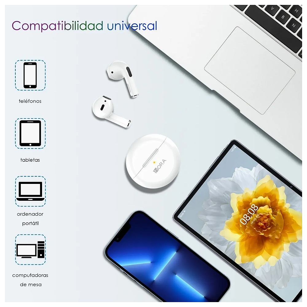 1 Hora Audifonos Inalámbricos In-ear Manos Libres Aut119