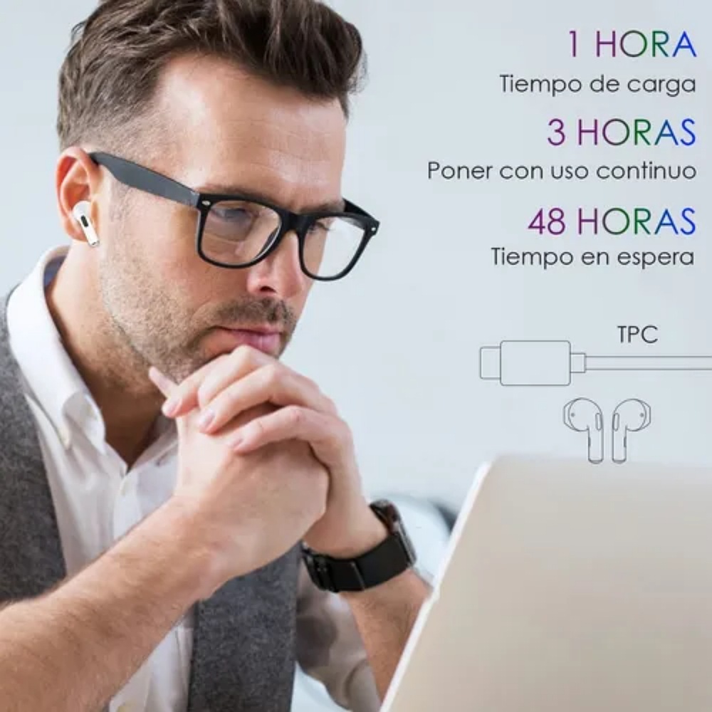 1 Hora Audifonos Inalámbricos In-ear Manos Libres Aut119