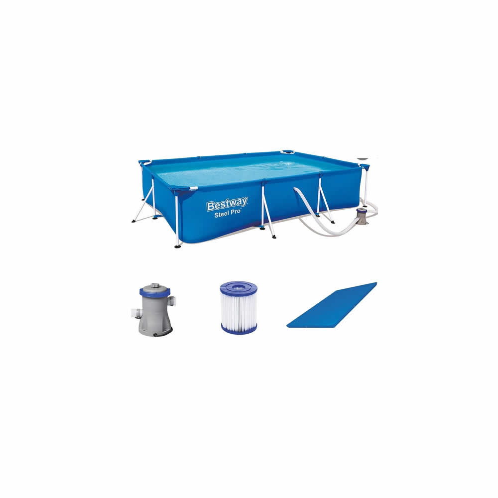 Alberca Armable 3300L Bestway Piscina Bomba Filtro 3M