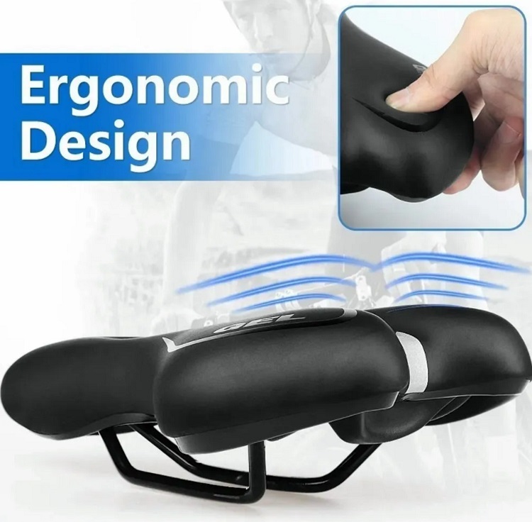 Asiento Bicicleta Impermeable Acolchada- Sillín De Bicicleta