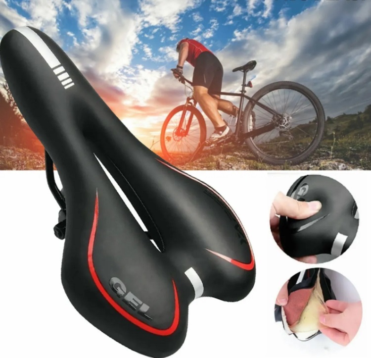 Asiento Bicicleta Impermeable Acolchada- Sillín De Bicicleta