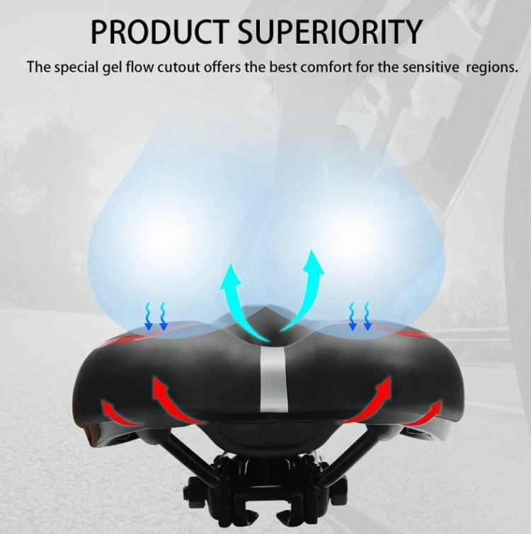 Asiento Bicicleta Impermeable Acolchada- Sillín De Bicicleta