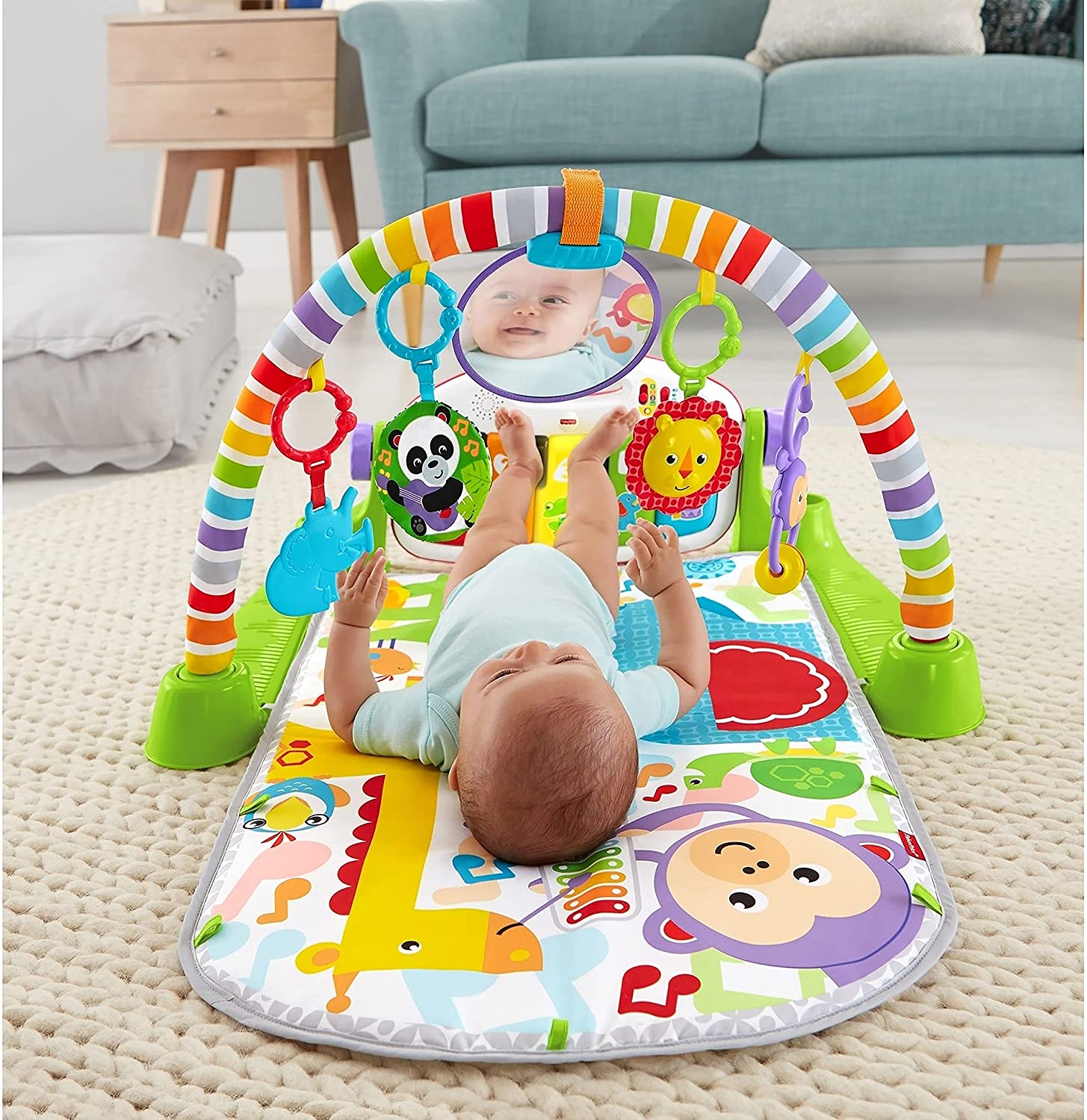 Gimnasio Fisher - Price Deluxe Kick & Play Piano Gym Verde