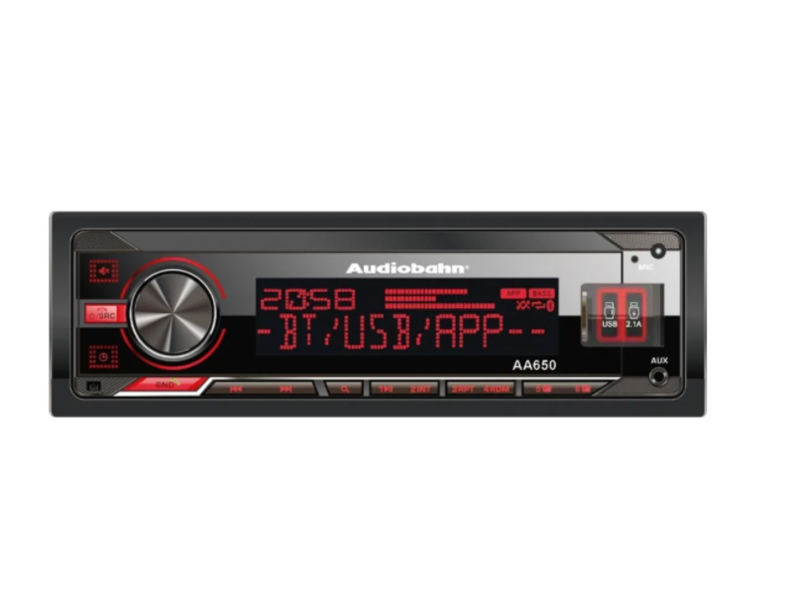 Estereo Bluetooth Usb Multicolor 4x50 Watts Audiobahn Aa650