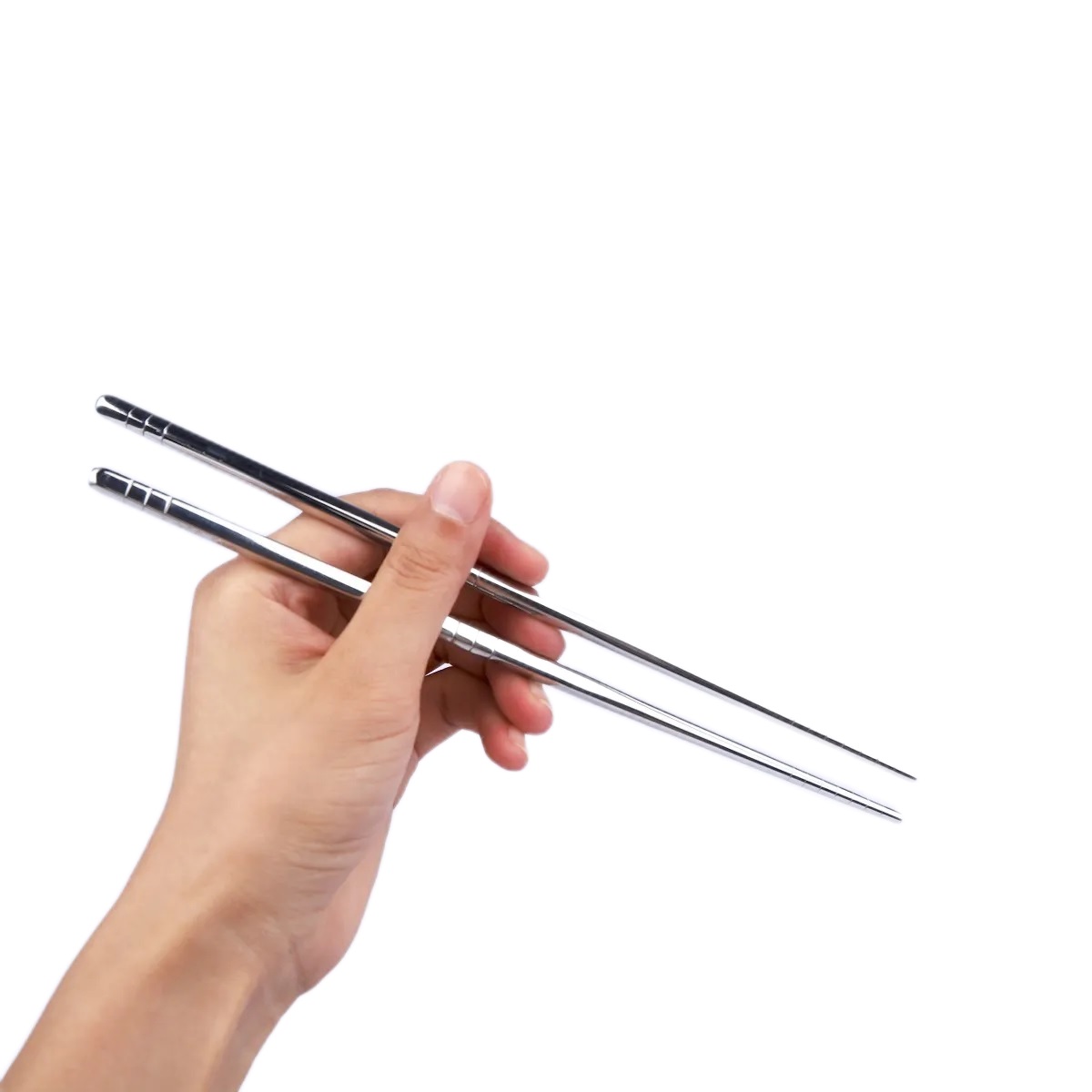 Palillos Chinos 22 Cm De Acero Inoxidable - 30 Pares