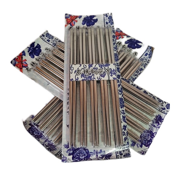 Palillos Chinos 22 Cm De Acero Inoxidable - 30 Pares