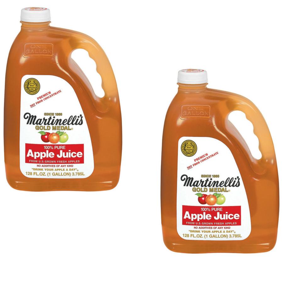Martinelli Jugo De Manzana Medalla de Oro , 3.785 L  ( paquete de  2  galones )