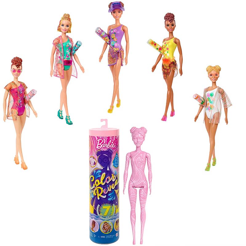 Barbie Color Reveal Arena Y Sol Muñeca Sorpresa Gtr95