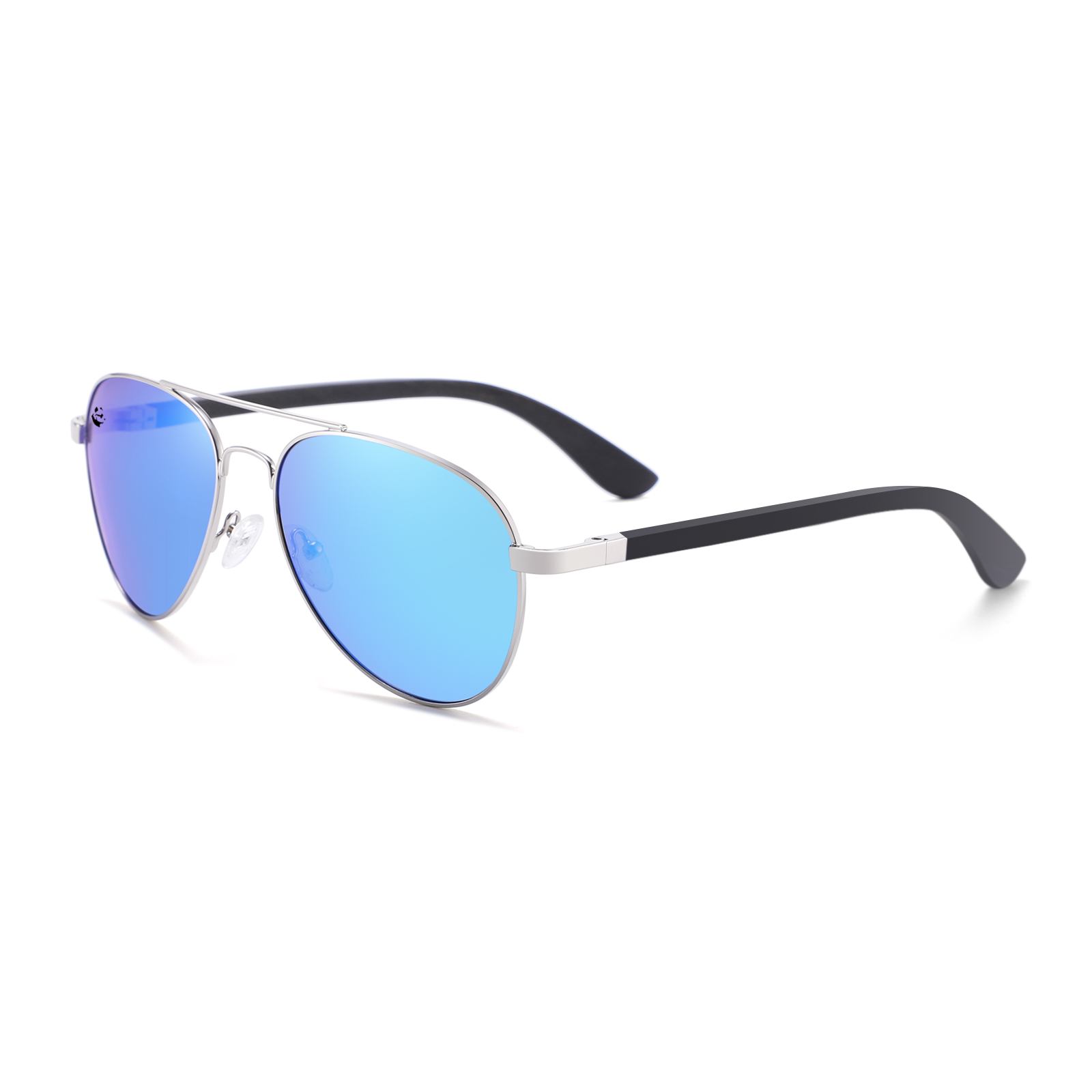Lentes Gafas de Sol PANDAS Unisex para Hombre y Mujer Polarizados Aviador Espejados de Madera UV400 Aquila Wood Azul