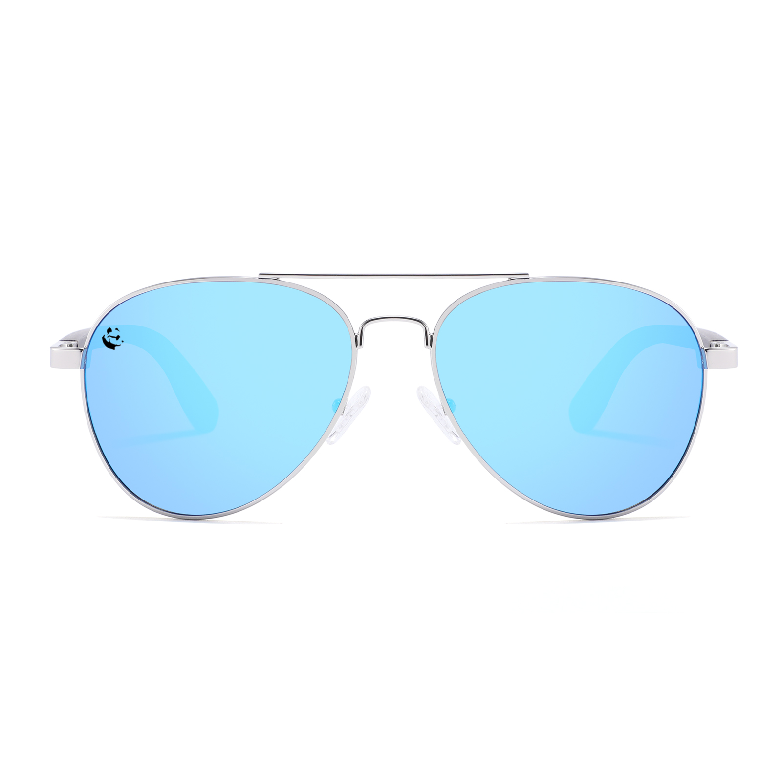 Lentes Gafas de Sol PANDAS Unisex para Hombre y Mujer Polarizados Aviador Espejados de Madera UV400 Aquila Wood Azul