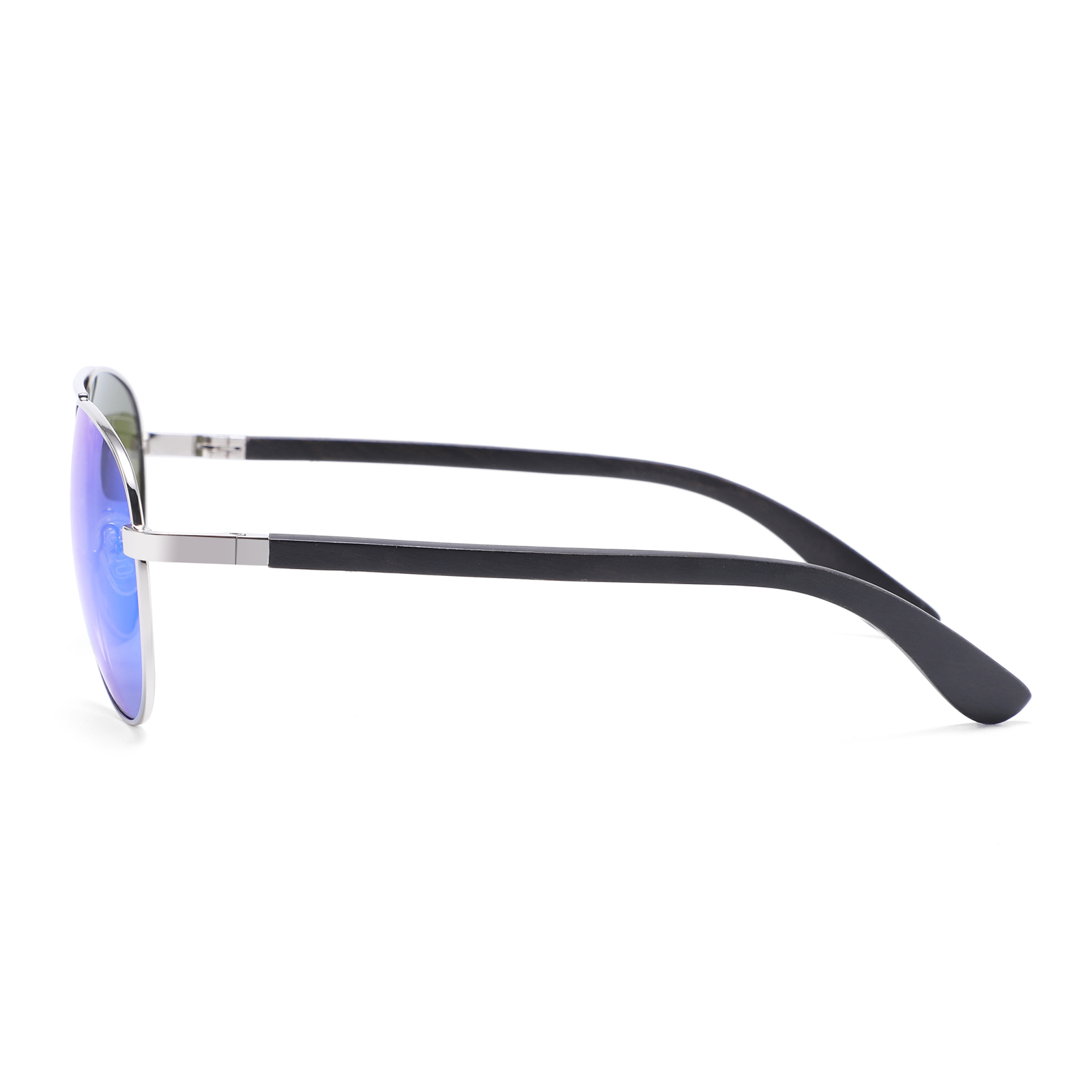 Lentes Gafas de Sol PANDAS Unisex para Hombre y Mujer Polarizados Aviador Espejados de Madera UV400 Aquila Wood Azul