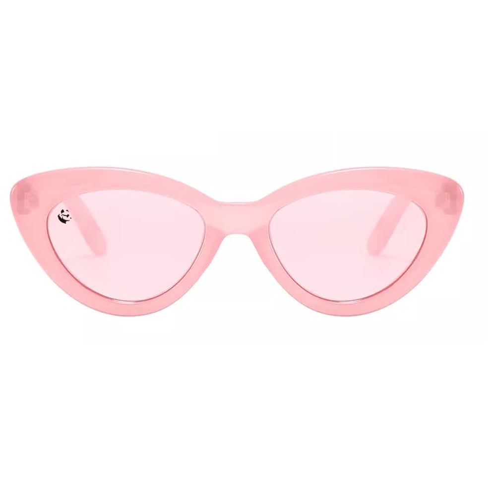 Lentes Gafas de Sol PANDAS para Mujer Dama Polarizados de Madera Ojo de Gato Cat Eye Espejados UV400 Ajolote Rosa Difuminado