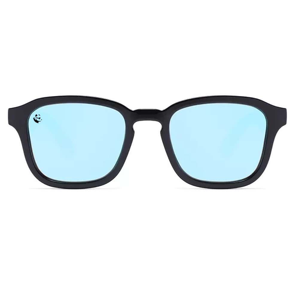 Lentes Gafas de Sol PANDAS Unisex para Hombre y Mujer Polarizados Cuadrados Espejados de Madera UV400 Cayman Azul