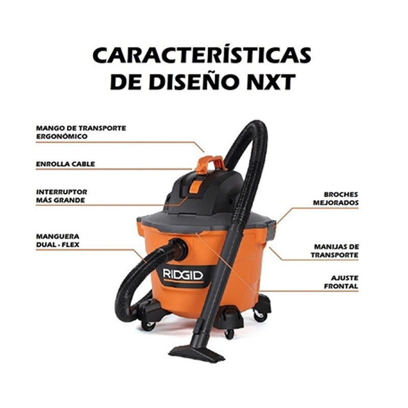 Aspiradora Para Seco-Mojado 9 Galones RIDGID HD0900M THD