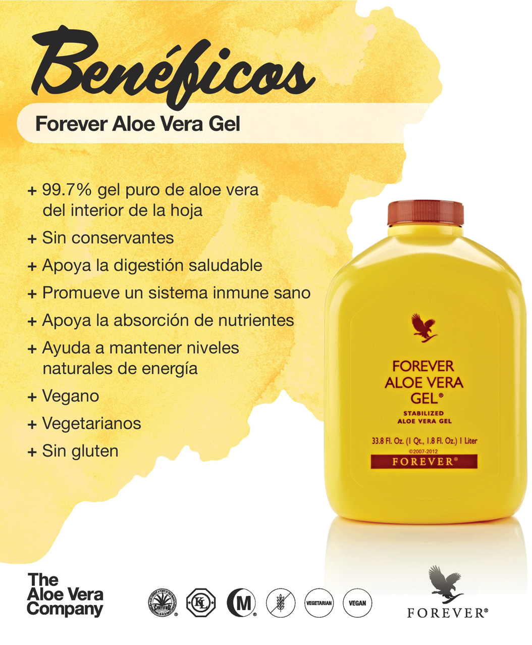 Forever Aloe Vera Gel, Jugo de Aloe Vera, 1 Litro
