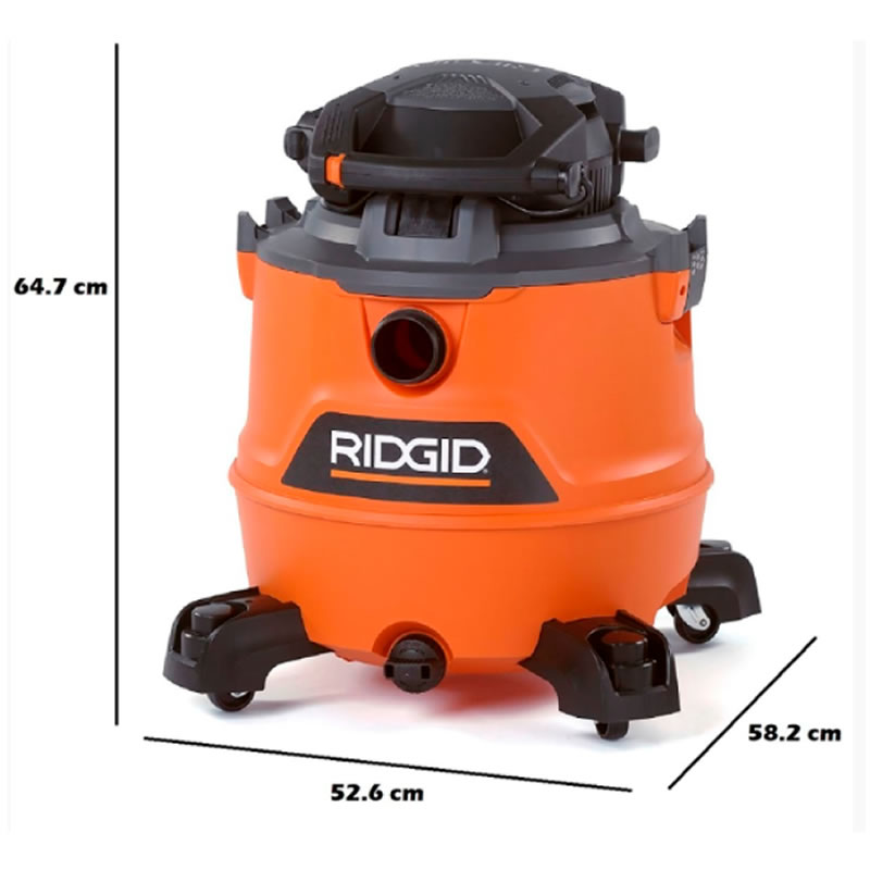 ASPIRADORA EN SECO-HUMEDO DE ACERO INOXIDABLE DE 16 GALONES (50353) RIDGID