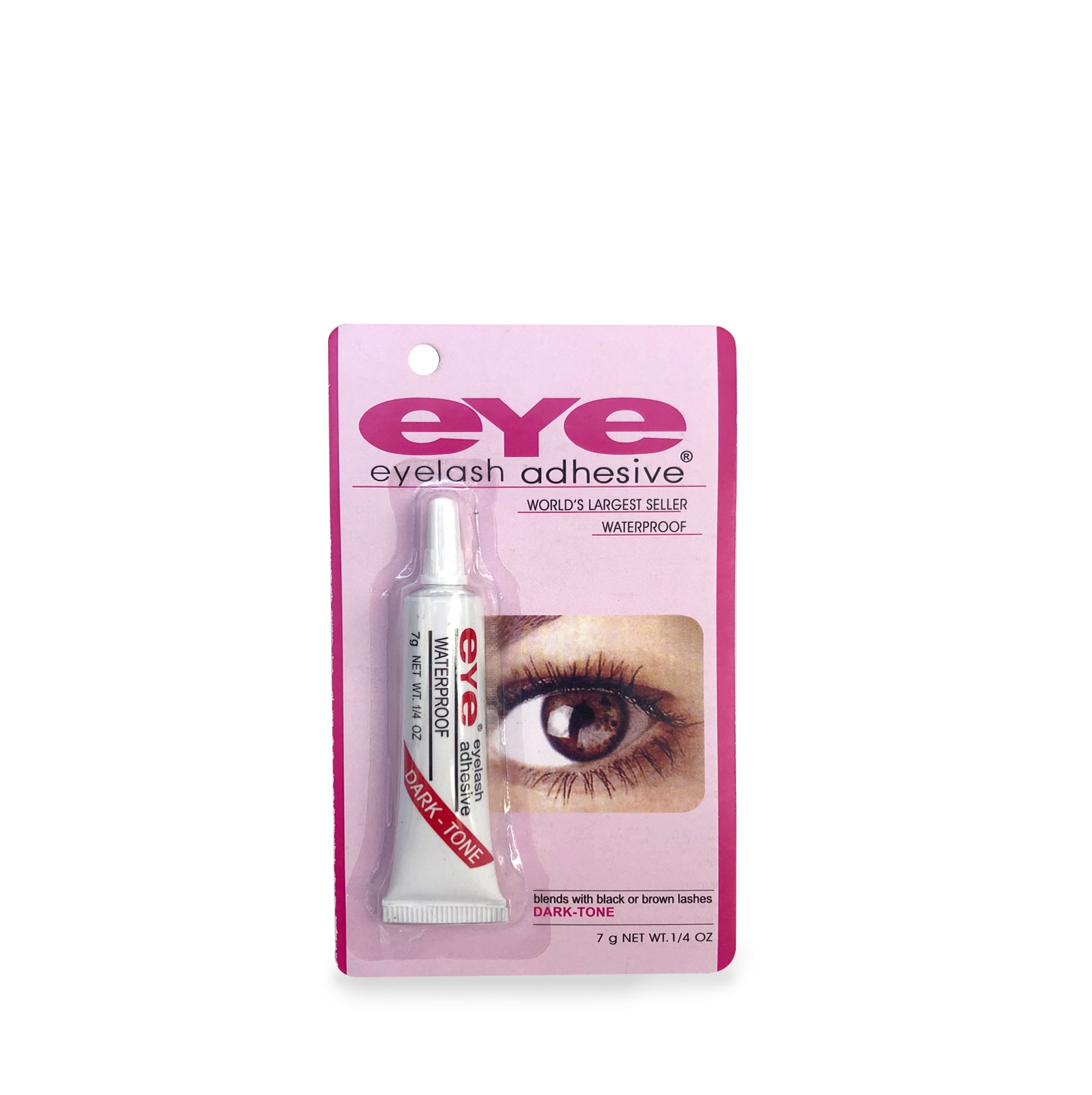 12 Pegamentos Para Pestañas EYE Caja c/12 pzs. Individuales 7 grs. Color Negro Waterproof