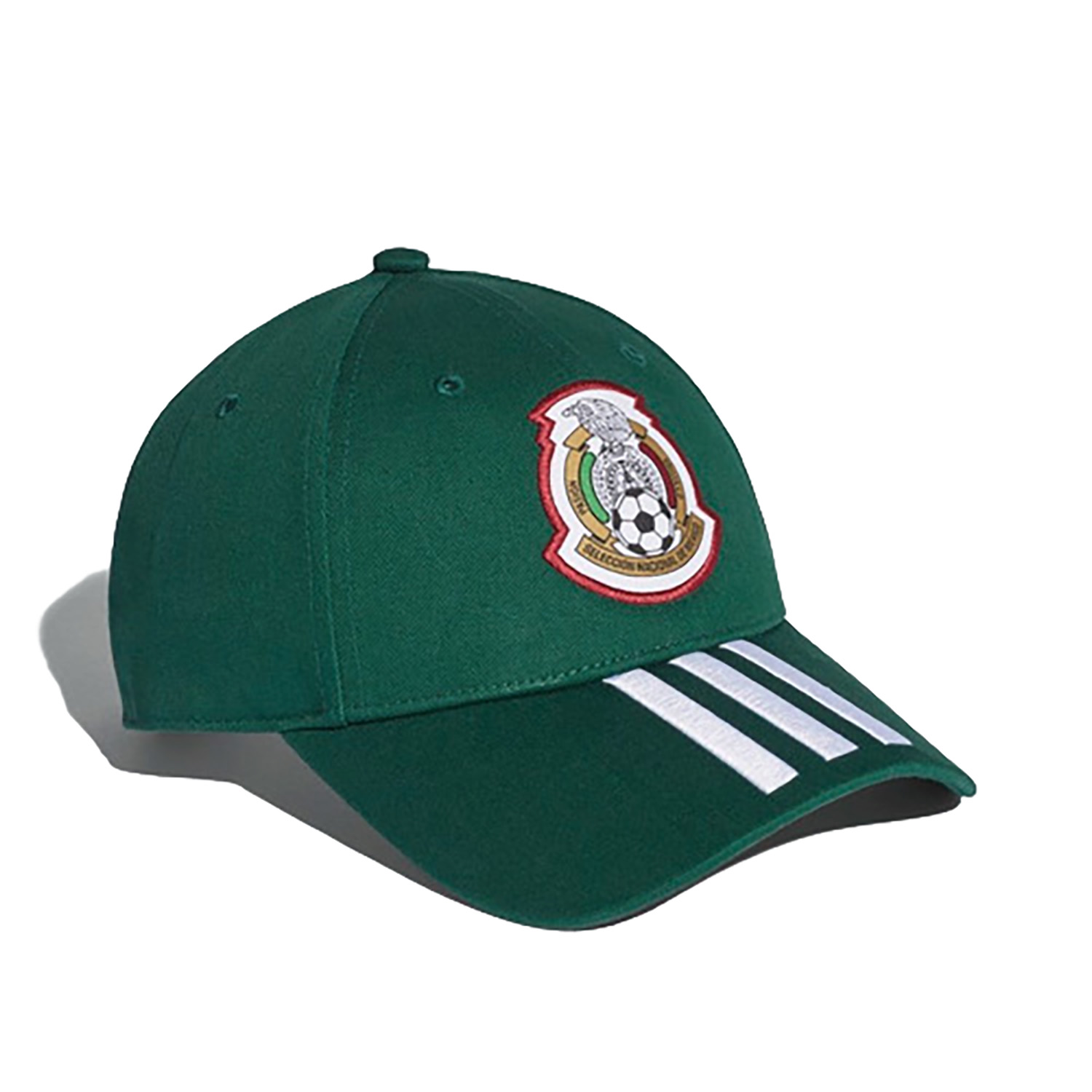 Gorra Adidas Selección Mexicana Verde con Franjas - Hombre Ajustable