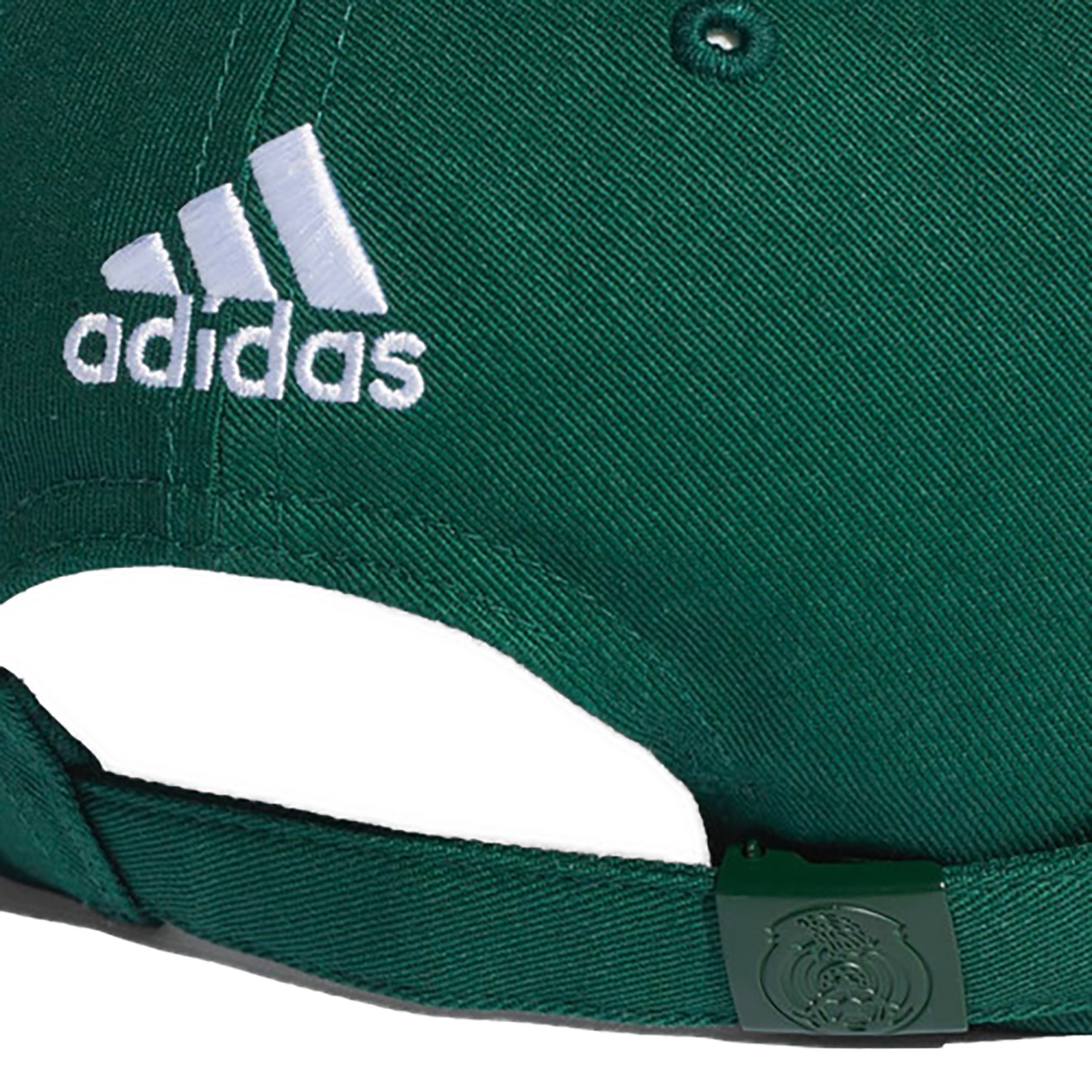 Gorra Adidas Selección Mexicana Verde con Franjas - Hombre Ajustable