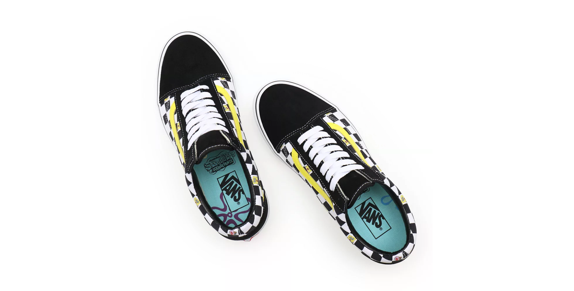 Tenis Vans Negro Old Skool Bob Esponja Para Hombre