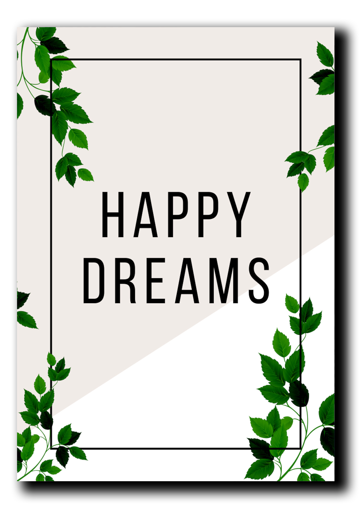 Cuadros Decorativos Set de 3 pzs Canvas de hojas moderno 40 X 60 cm