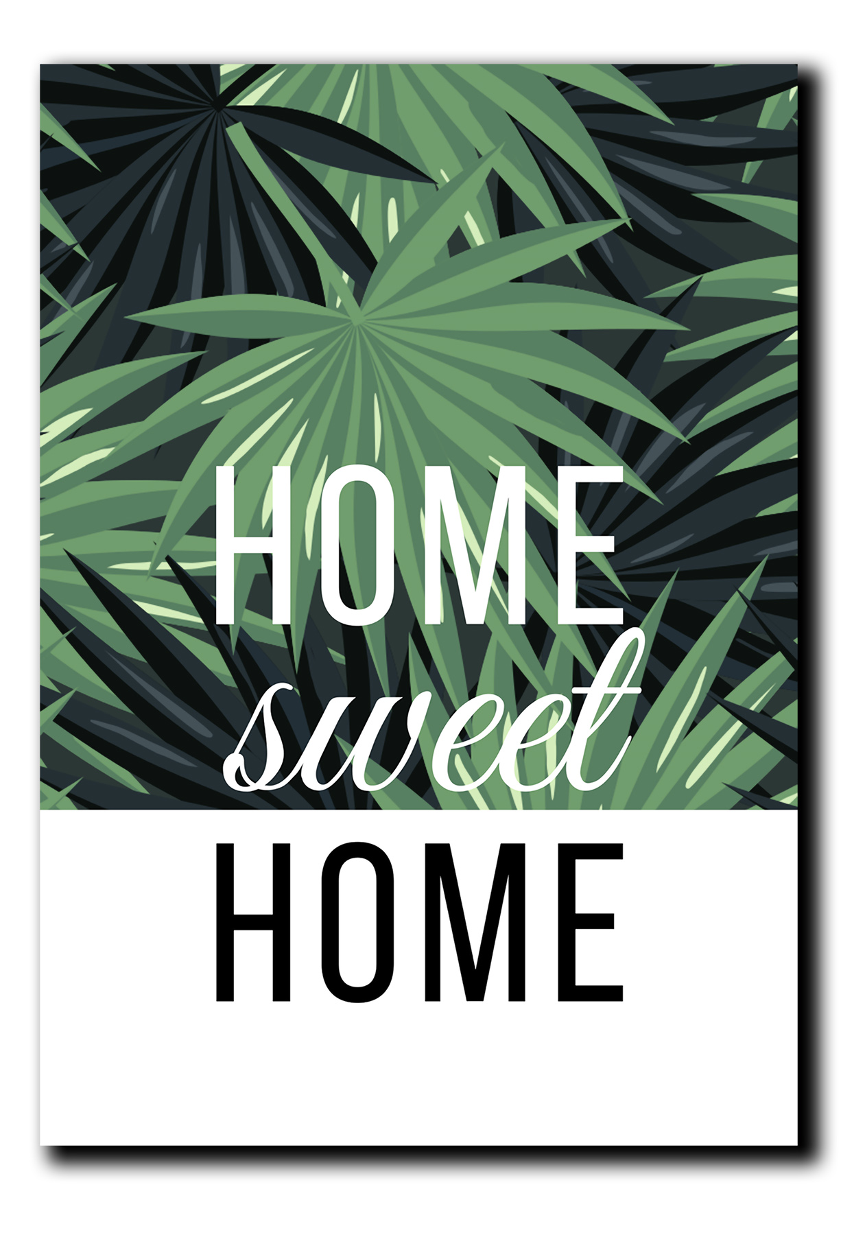 Cuadros Decorativos Set de 3 pzs Canvas de hojas moderno 40 X 60 cm