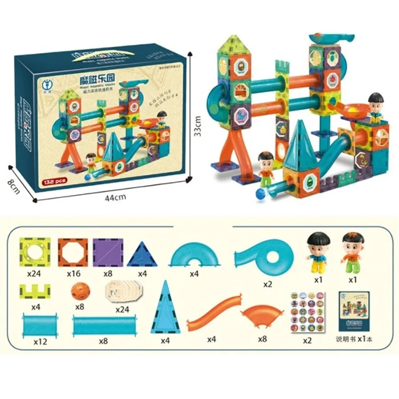 Juego Bloques Construcción De Luz Magnética Bloques 3d