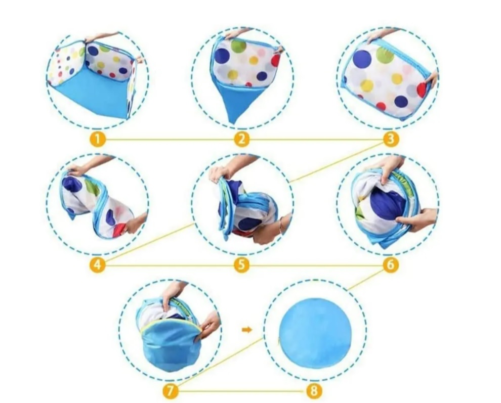 Tunel Alberca Gusano Pelotas Casa Didactico 3 En 1 Canasta