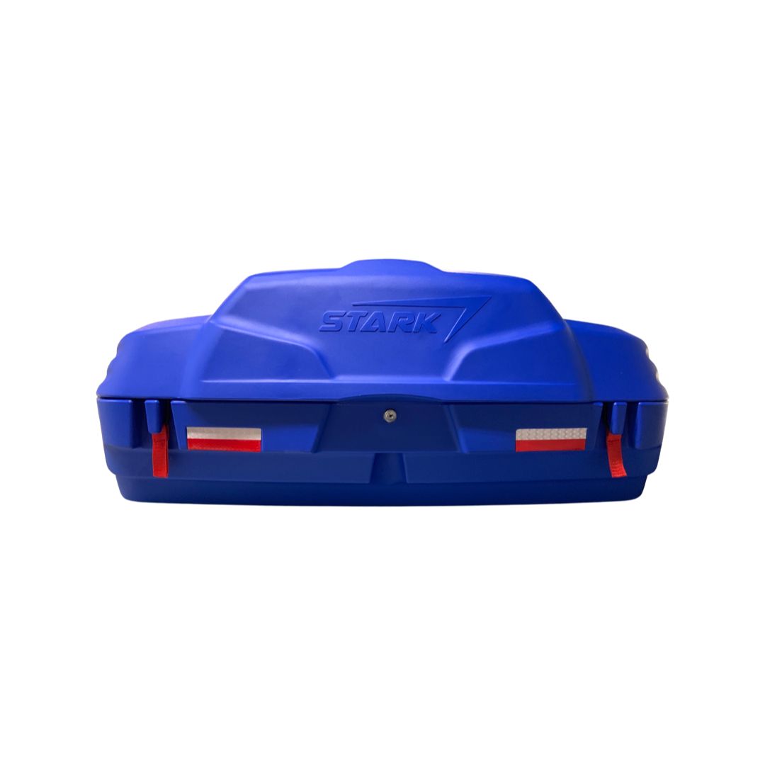 Caja Asiento Trasero Cuatrimoto Con Respaldo Agarraderas Universal Azul