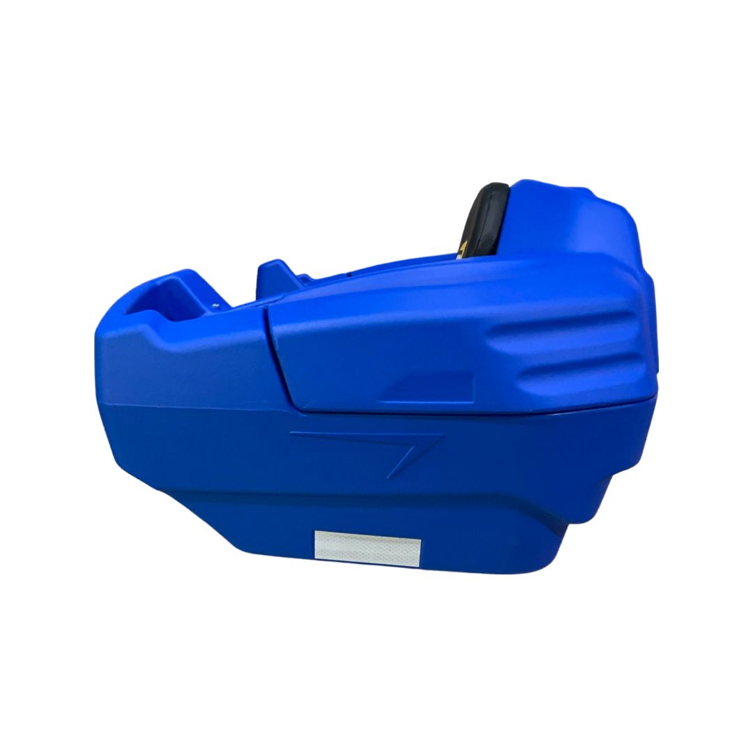 Caja Asiento Trasero Cuatrimoto Con Respaldo Agarraderas Universal Azul