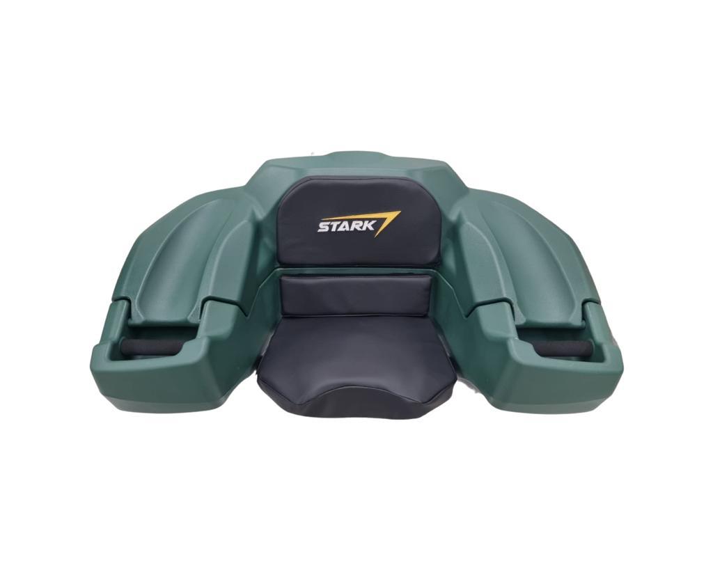 Caja Asiento Trasero Cuatrimoto Con Respaldo Agarraderas Universal Verde