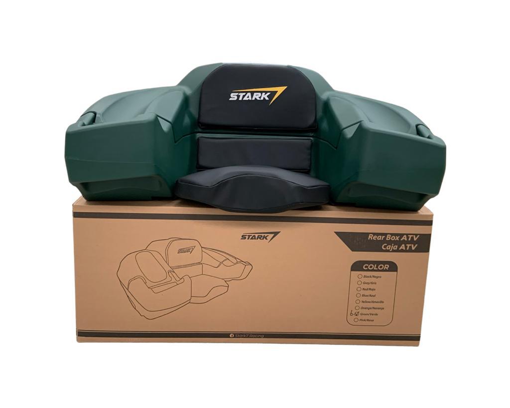 Caja Asiento Trasero Cuatrimoto Con Respaldo Agarraderas Universal Verde