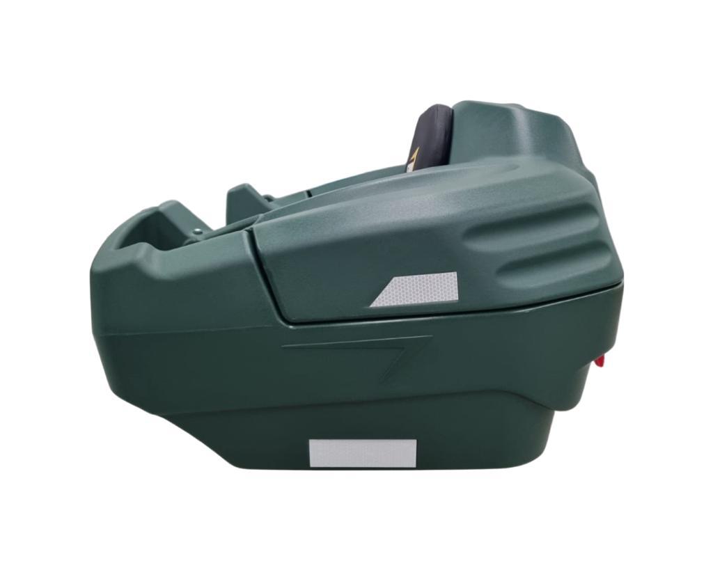 Caja Asiento Trasero Cuatrimoto Con Respaldo Agarraderas Universal Verde